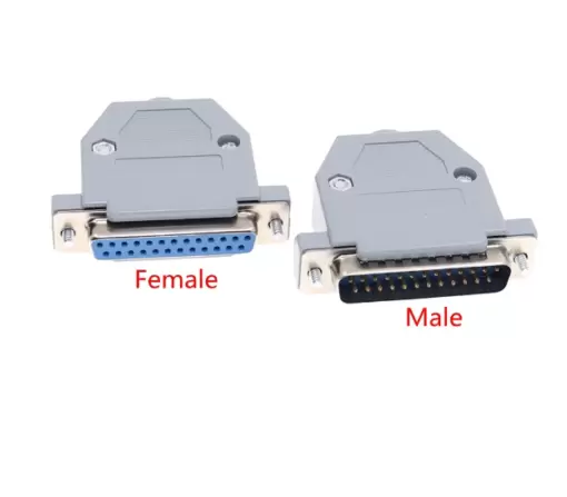 Parallel Port DB25 25 Pin Wire Solder Connector + Plastic Shell Cover