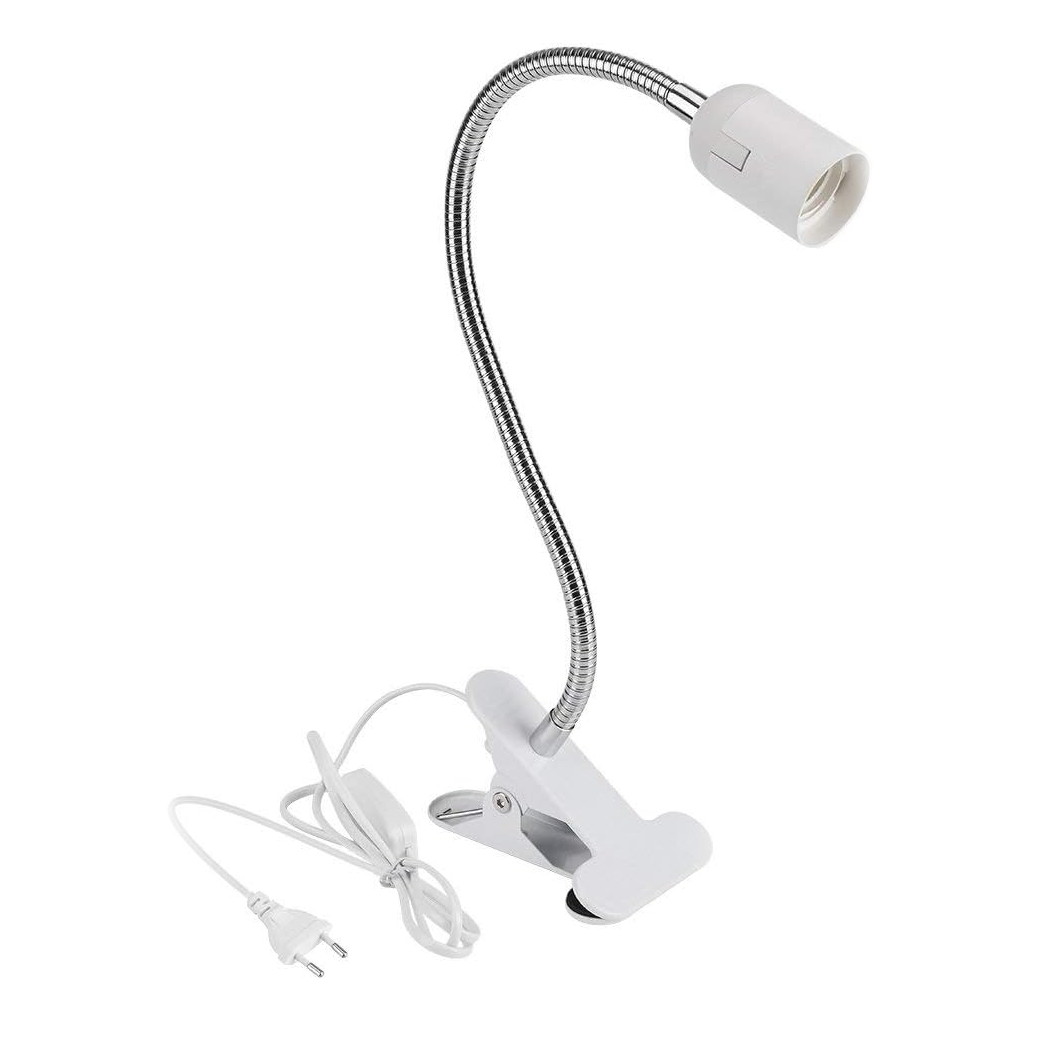 White Flexible Clamp Desk LED Light Lamp 220V 20W - Image 2