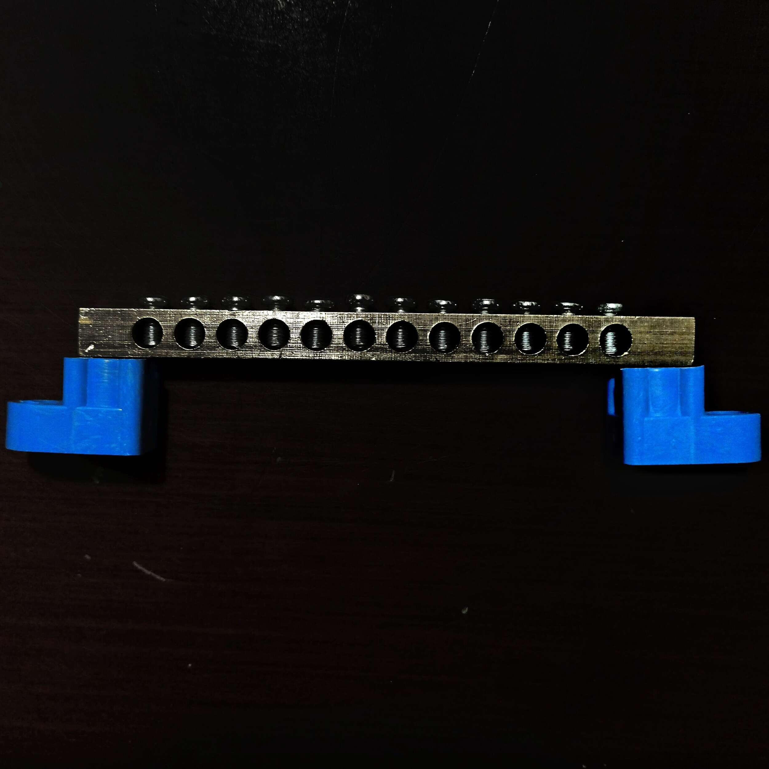 Metal Barrier Strip Terminal 12 Pole with Plastic Base