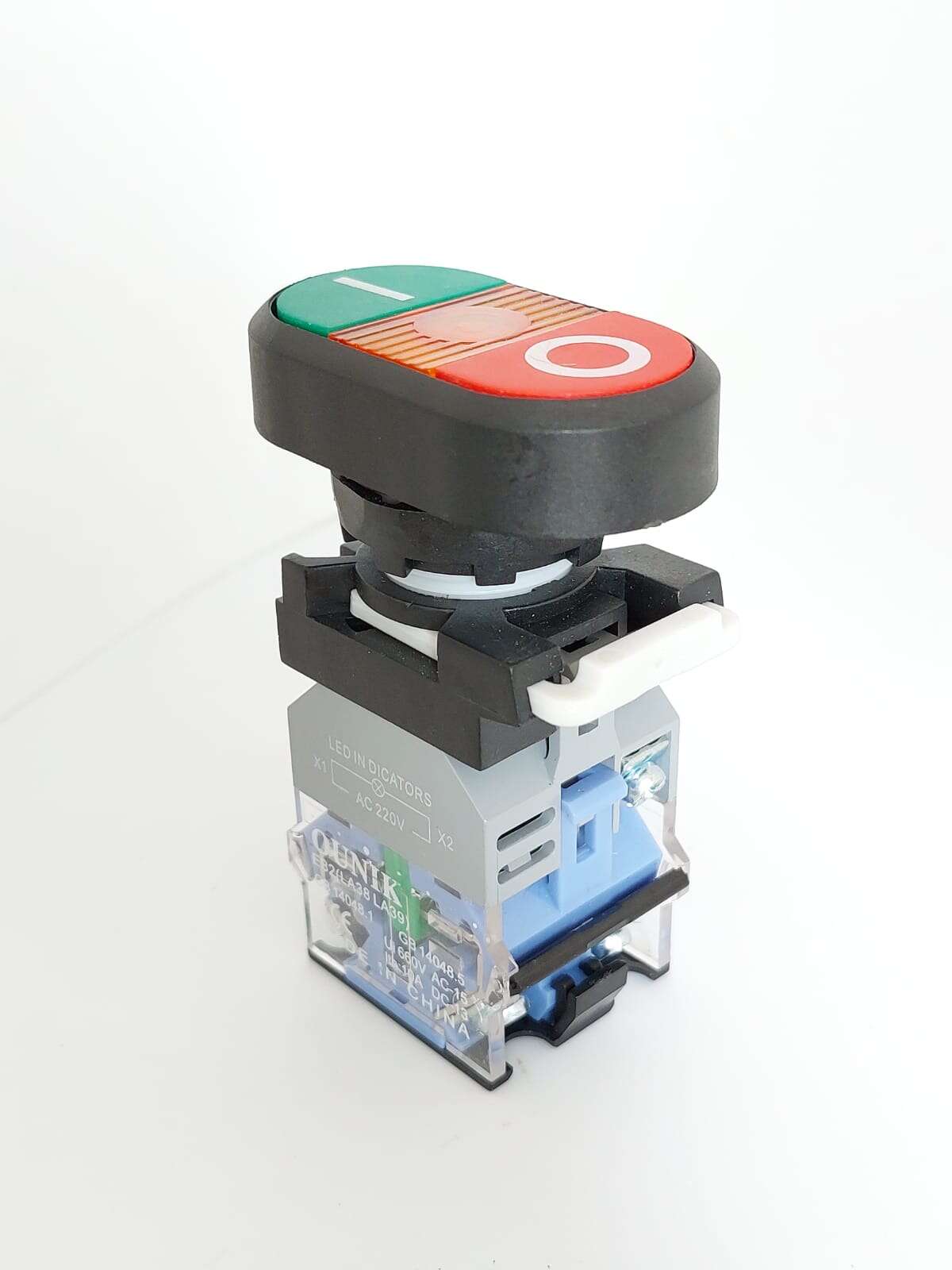 ON/OFF Push Button Double Control Head Switch 22mm EB2(LA38 LA39 ...