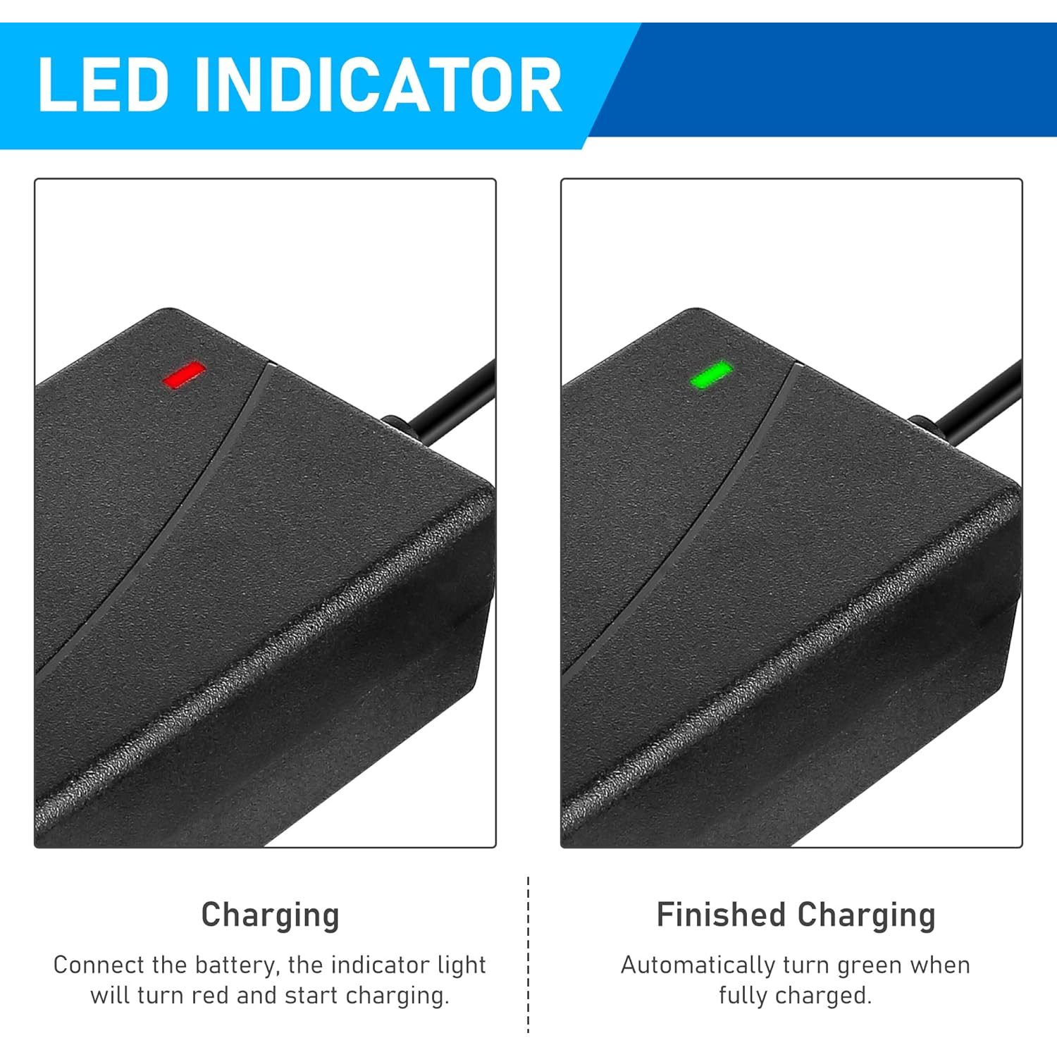 Lithium-ion Battery Charger 10S 42V 2A With GX16 3-pin Connector - Image 6