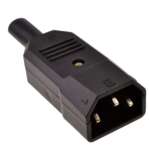 CP-22S Male AC Power Cable Connector 250V 10A 3-Pin