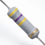 Carbon Resistor 470kΩ 1W Through Hole