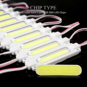 12V LED Module 6 COB SMD LEDs String Light with Lens White IP65 - Image 2