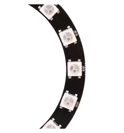 WS2812 5050 RGB LED Driver Module Round Board 16 LED - Image 2