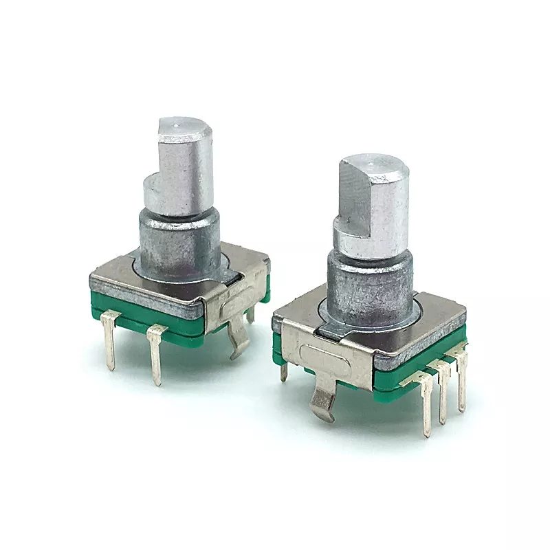 EC11 Rotary Encoder With Push Button Switch 5pin 12mm D-Shaft - Image 2