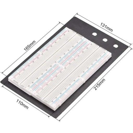 Breadboard 1660-Tie Point BB-2T4D with Metal Plate - Image 3