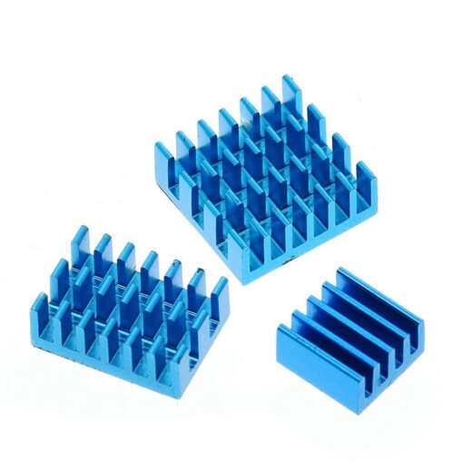 Raspberry Pi 4 Aluminum Heatsink Kit 3PCS Blue