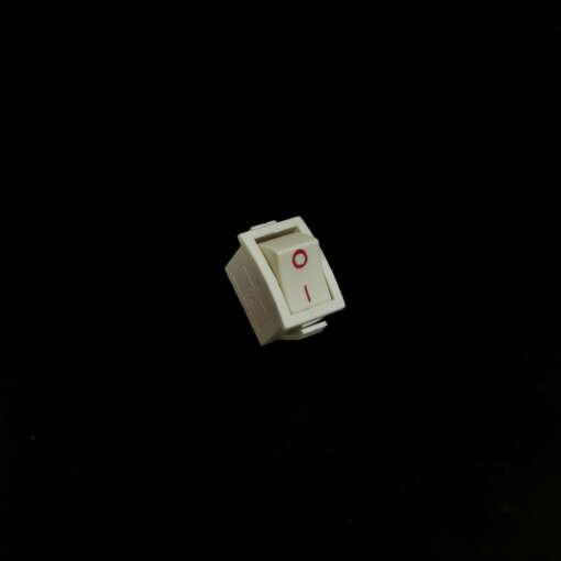 ON/OFF White Switch 2 Pins KC6A88 Dim:13*8mm - Image 2