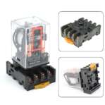 MK2PN Electromagnetic Relay DPDT 8pin with PF083A Socket