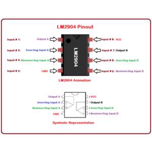 LM2904 PDIP-8 Operational Amplifier - Image 2
