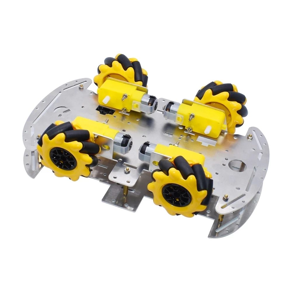 Metal Platform with 4 DC Geared Motor & 4 Omni Wheel - Image 2