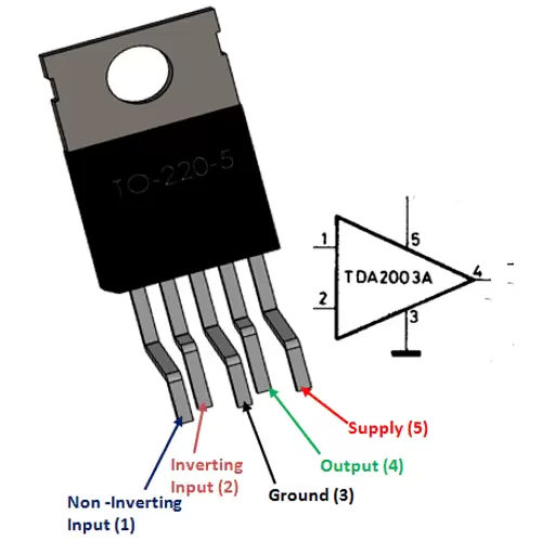 TDA2003 Car Radio Audio Amplifier TO220-5 - Image 2