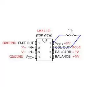 LM311P DIP-8 Comparators - Image 2