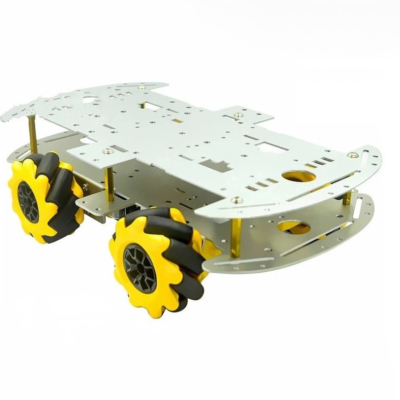 Metal Platform with 4 DC Geared Motor & 4 Omni Wheel - Image 3