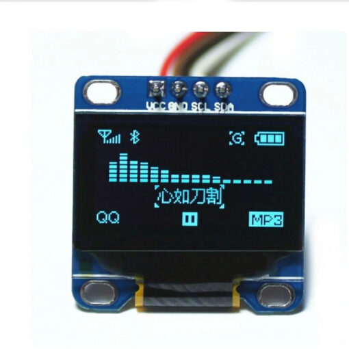 OLED Display I2C 4 Pin 0.96″ - Blue Characters - Image 2