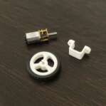 MiniQ Motor Wheel Set (Motor +Wheel 6mm +Bracket) for N20 Gear Motor