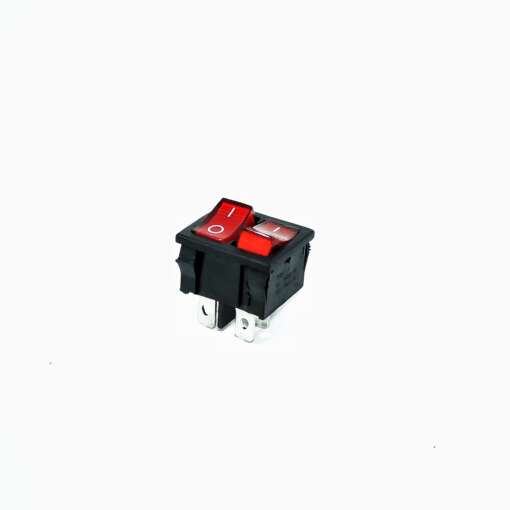 Dual SPST ON/OFF Switch 6A/250VAC 4Pin