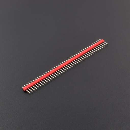 Pin Headers Male 2.54mm : 40-Pin, Straight, Red, 11mm