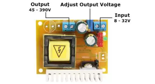 DC-DC Boost ZVS Module 8-32V to 45-390V 5A 40W - Image 7