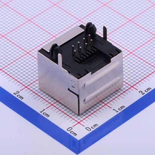 RJ45 Female Socket for PCB 8 Pin - Image 2