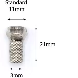 RG6 F Type Coaxial Cable Connector - Image 3
