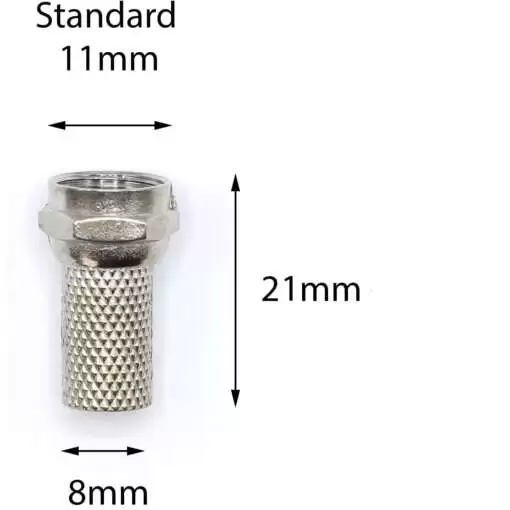RG6 F Type Coaxial Cable Connector - Image 3