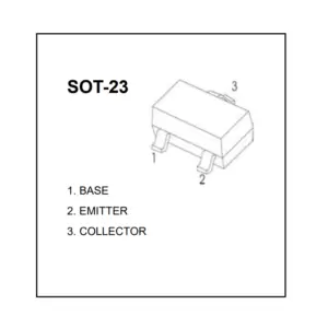NPN SMD Bipolar Transistor C945 SOT-23 - Image 2