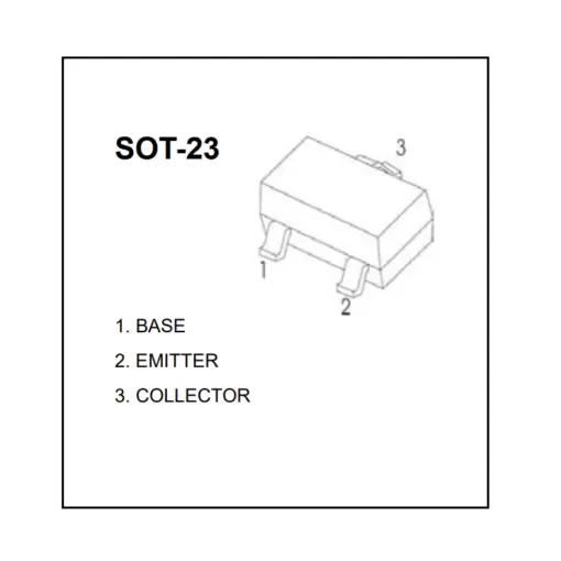 NPN SMD Bipolar Transistor C945 SOT-23 - Image 2