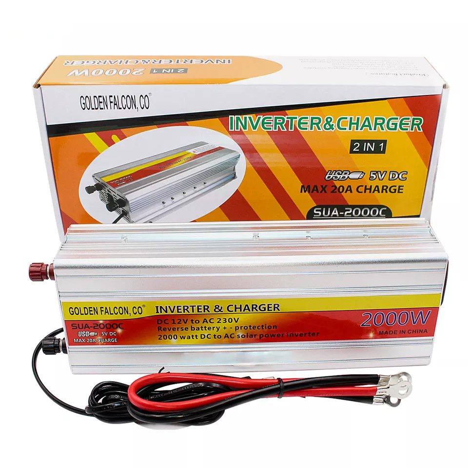 Power Inverter & Charger SUA-2000C 850W 12VDC To 220VAC & USB 5V - Image 6