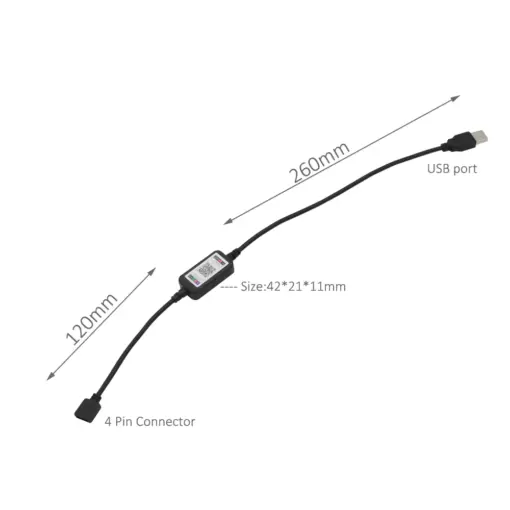 RGB LED Mobile Phone Bluetooth Controller 5-24V - Image 2