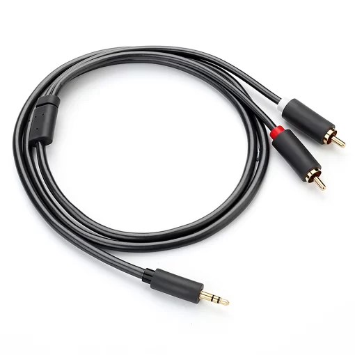 AUX Jack 3.5mm to 2RCA Audio Cable Speaker to Phone 1.2m