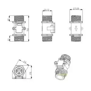 Water Flow Sensor Transparent YF-S201C - Image 5