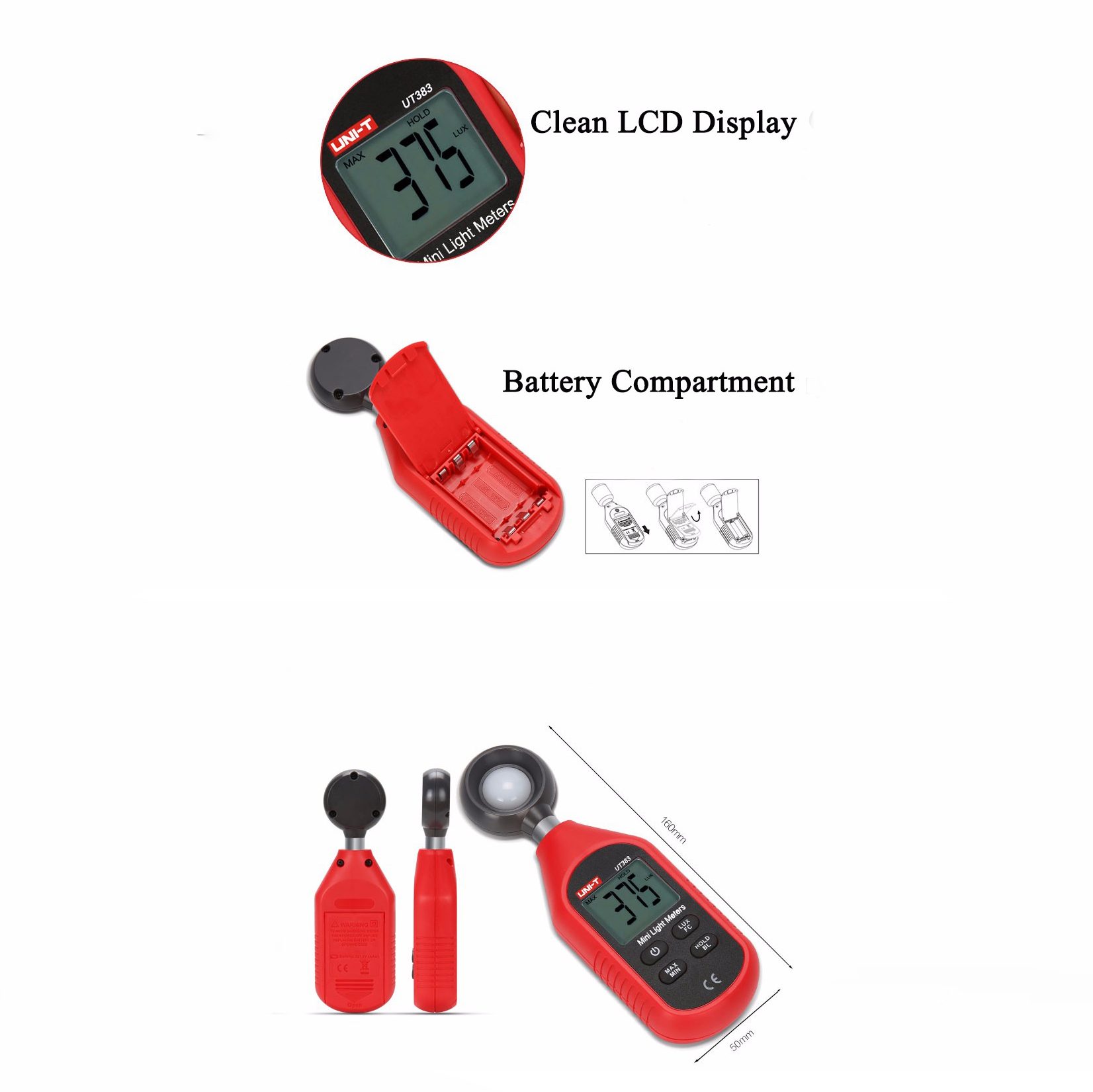 UNI-T UT383 Mini Light Meter - Image 8