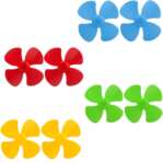 Plastic Propeller 4 Blades 80mm