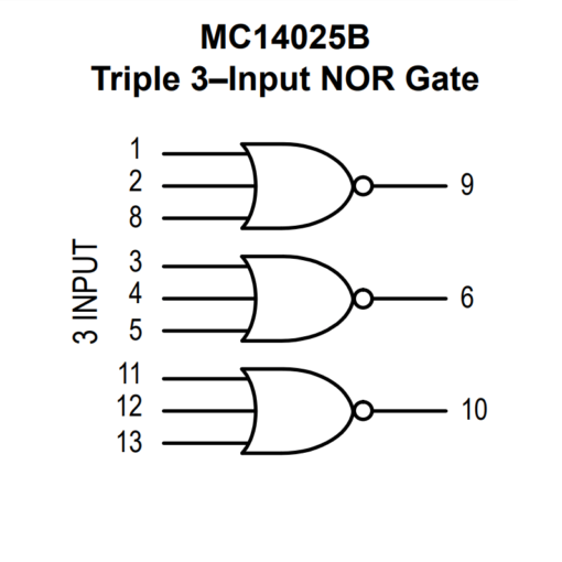 MC14025 Triple 3-Input NOR Gate - Image 3