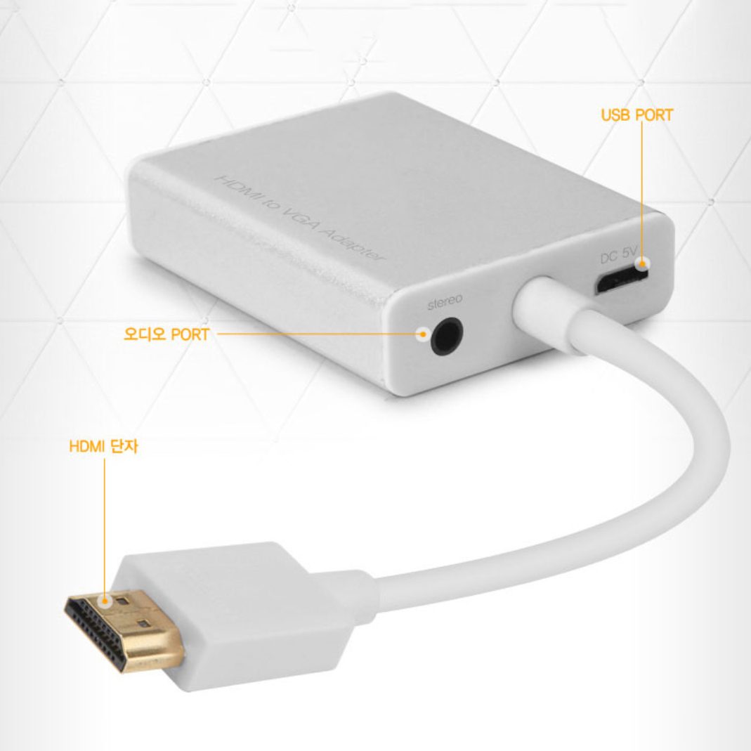NEXTU HDMI to VGA Adapter With 3.5mm Audio Cable and Power - Image 4