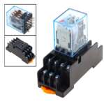 Electromagnetic Relay MY4N-J 4PDT 5A 14 Pin with PYF14A Socket