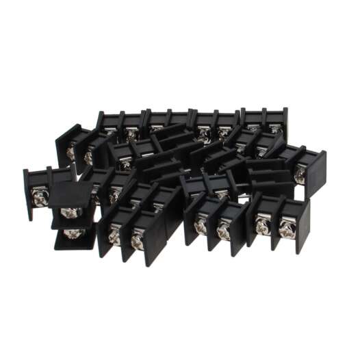 HB9500 Power Terminal Block Pitch 9.5mm 300V 25A 2Pin Black - Image 2