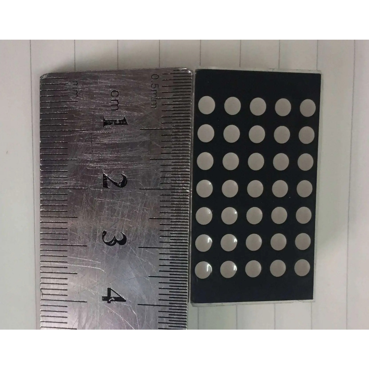 LED Dot Matrix Display 5x7, 3mm Yellow - Image 2