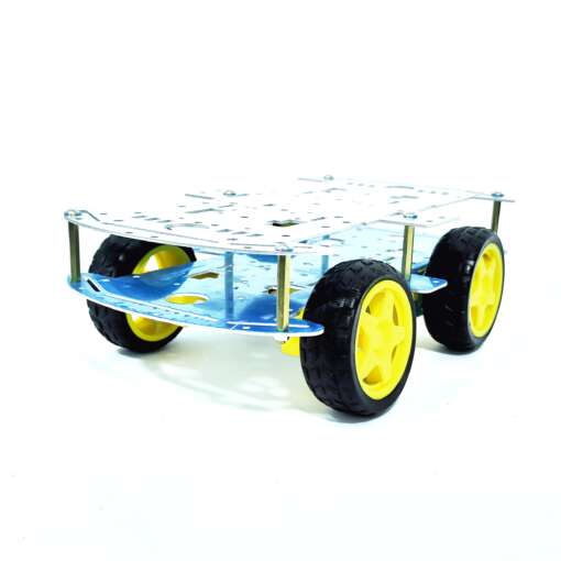 Metal Platform with 4 DC Geared Motor & 4 Plastic Wheel - Image 2