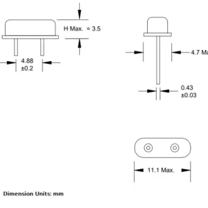 Crystal Oscillator 4MHz 20pF HC-49S - Image 3