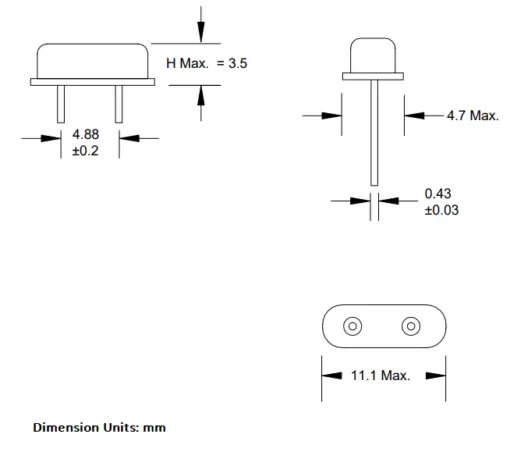 Crystal Oscillator 4MHz 20pF HC-49S - Image 3