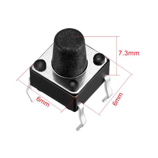 Mini Push Button 4-Pin (6x6x7.3)mm - Image 2