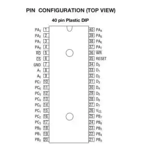 M82C55A-2 I/O Expander IC 40-DIP - Image 3