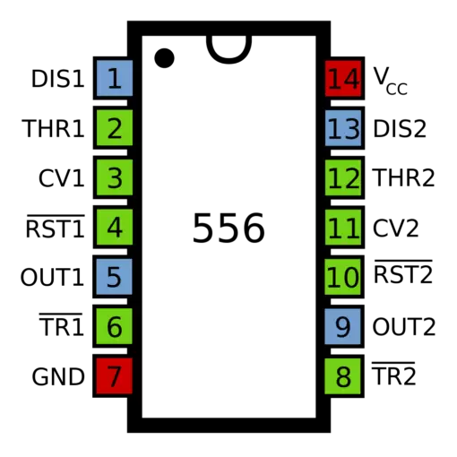 NE556 SMD Dual Timer IC SOIC-14 - Image 2