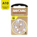 RAYOVAC Hearing Aid Battery Size:10 1.45V (Pack of 6 Pcs)