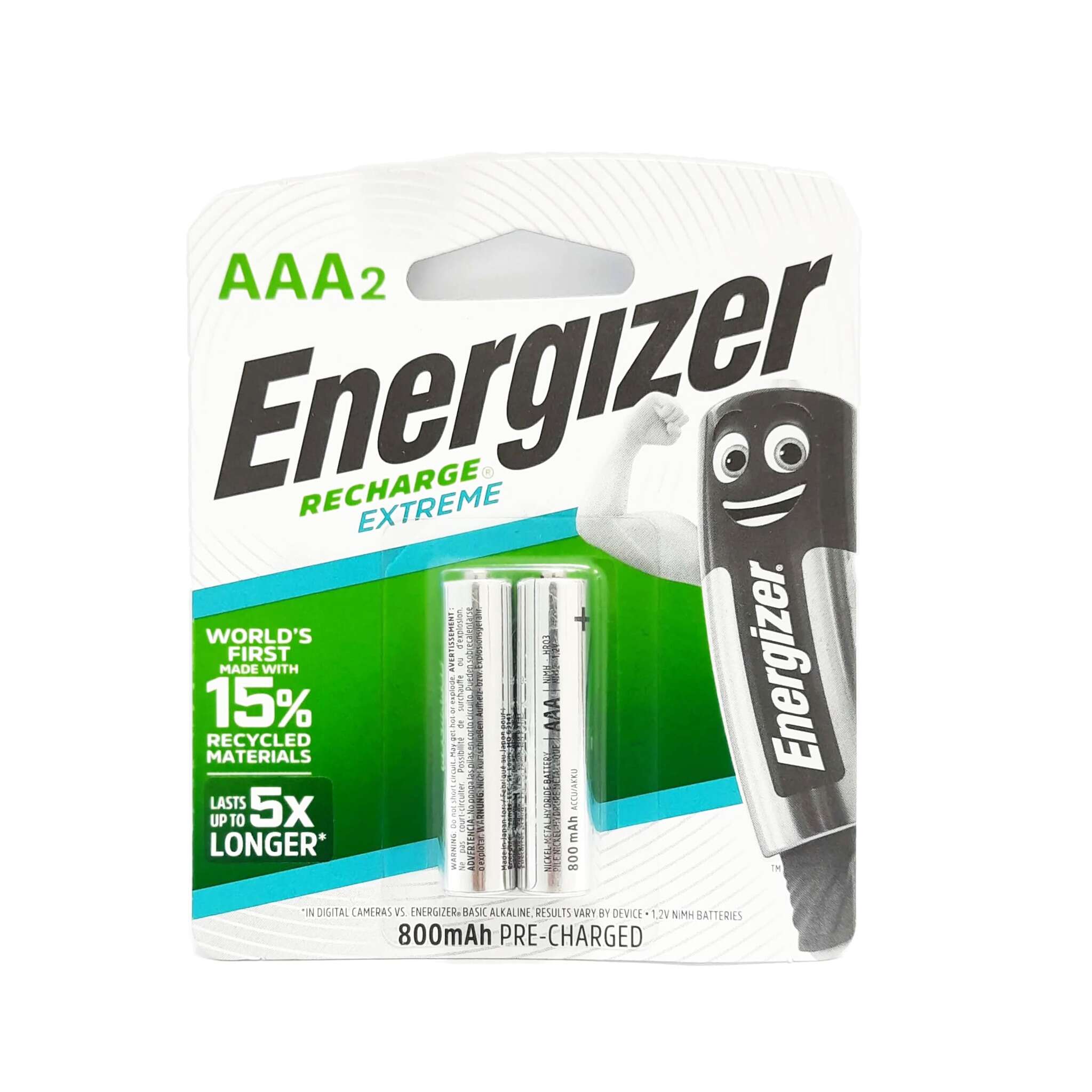 Recharge Accu Recycled 800 mAh AAA Batterien