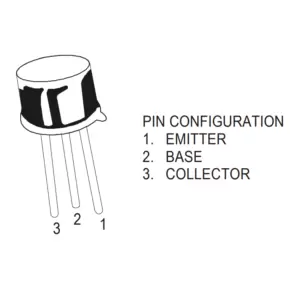 BC160-16 PNP Power Switching Transistor 40V 1A 0.8W TO-39 Metal Package - Image 2