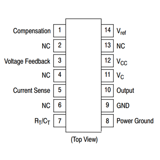 DC-DC Controller UC3842 SMD SOIC-14 IC - Image 2